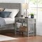 Alaterre Furniture Arden 2-Drawer Wood Nightstand with Open Shelf, Driftwood Gray ANAN0232 - alternate 7